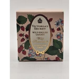 VTG NOS Victoria's Secret WILD ENGLISH GARDEN SCENTED CANDLE Wild Strawberries